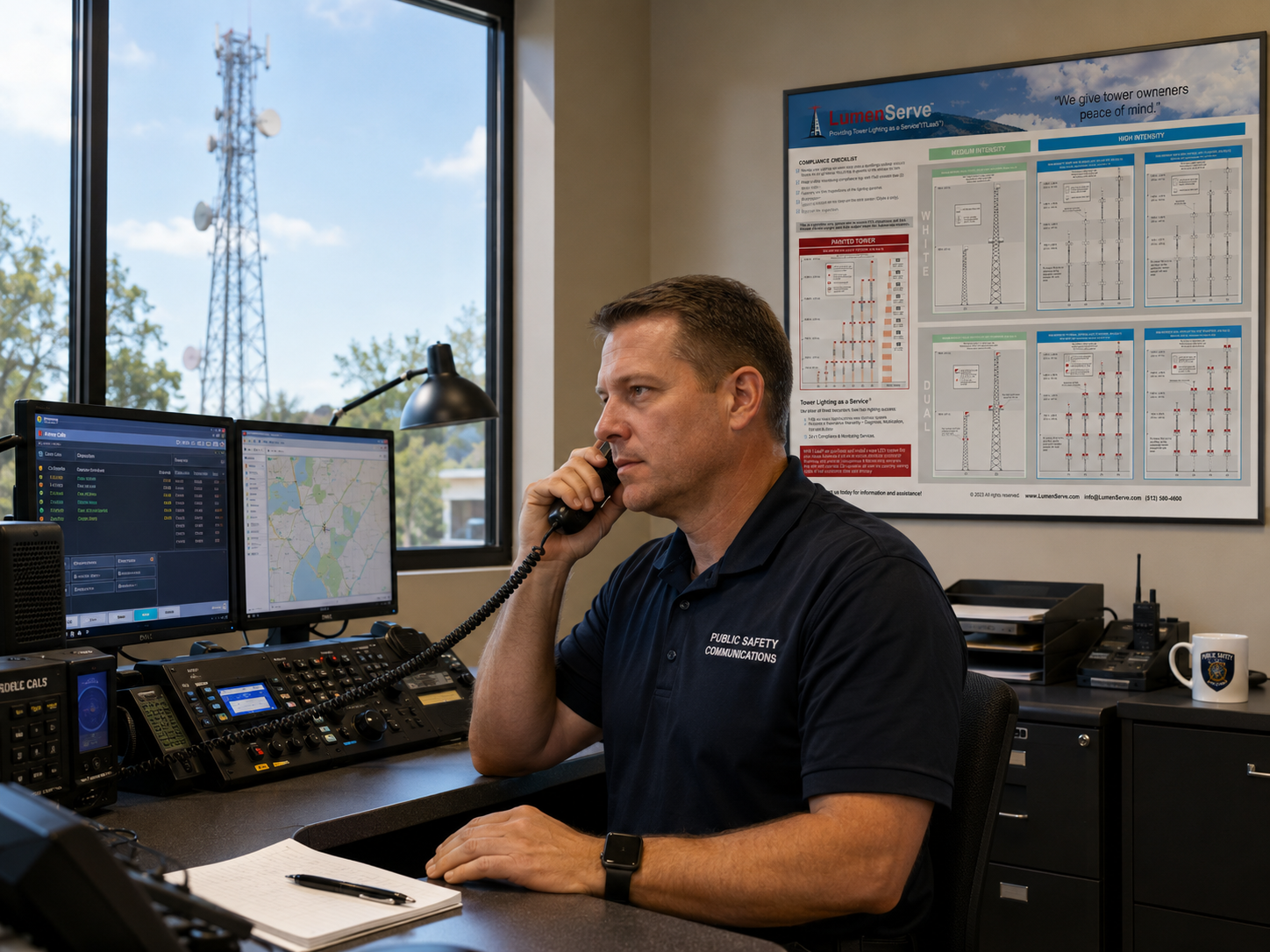 Public safety 911 dispatch and emergency communications center